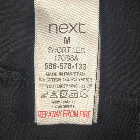 Next Pants Womens Size Medium Short Slim Fit Black Joggers Drawstring Pockets - Picture 11 of 16